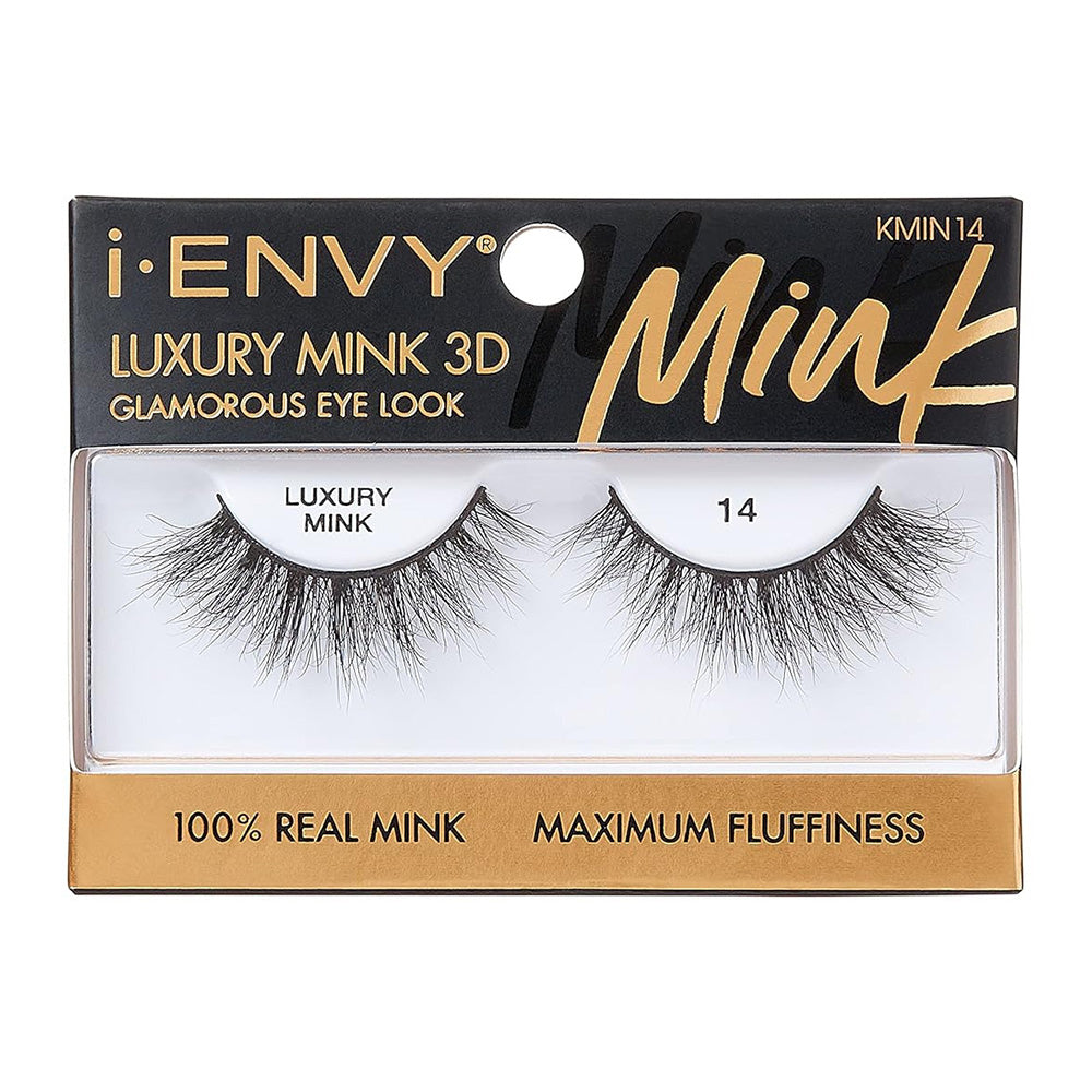 Kiss I Envy Luxury Mink 3D 14 False Eyelashes for Glamorous Eye Looks 1Pair