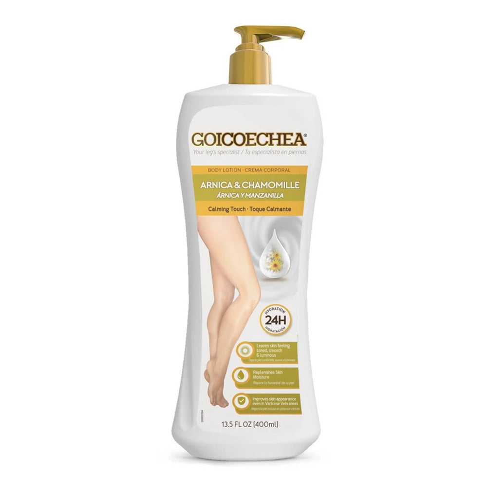 Goicoechea Calming Touch Body Lotion Arnica and Chamomile Formula for Leg Relief 13.5Oz (400ml)