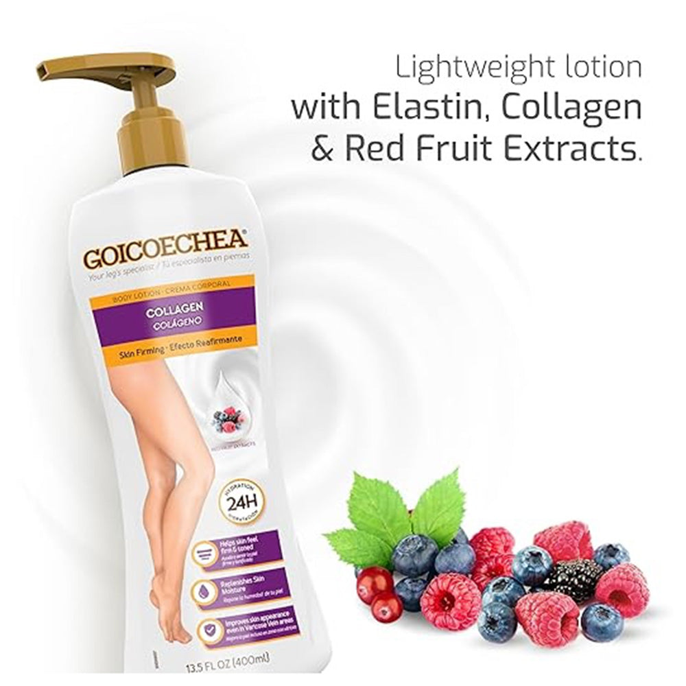Goicoechea Skin Firming Lotion Collagen and Elastin Formula for Toned Hydrated Skin 13.5Oz (400ml)