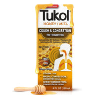 Tukol Daytime Honey Multisymptom Cold and Flu Relief Syrup, 4 Oz