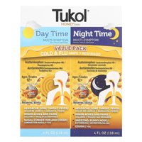 Tukol Daytime Honey Multisymptom Cold and Flu Relief Syrup, 2 Ea, 4 Oz