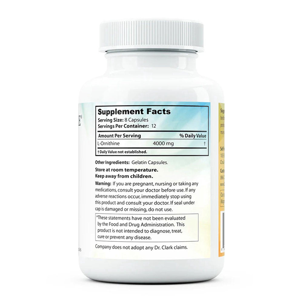 Dr Clark Store Ornithine Supplement Capsules for Enhance Sleep, 100 Ea