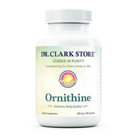Dr Clark Store Ornithine Supplement Capsules for Enhance Sleep, 100 Ea
