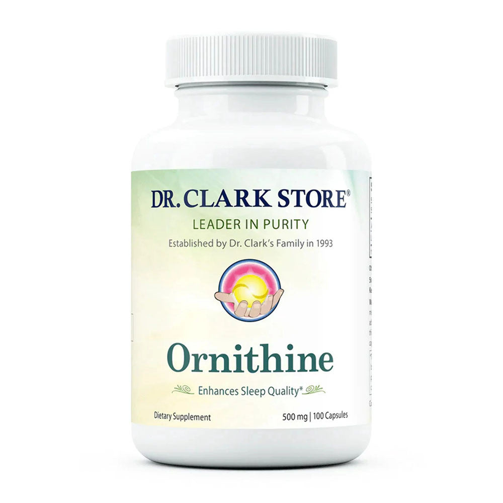 Dr Clark Store Ornithine Supplement Capsules for Enhance Sleep, 100 Ea