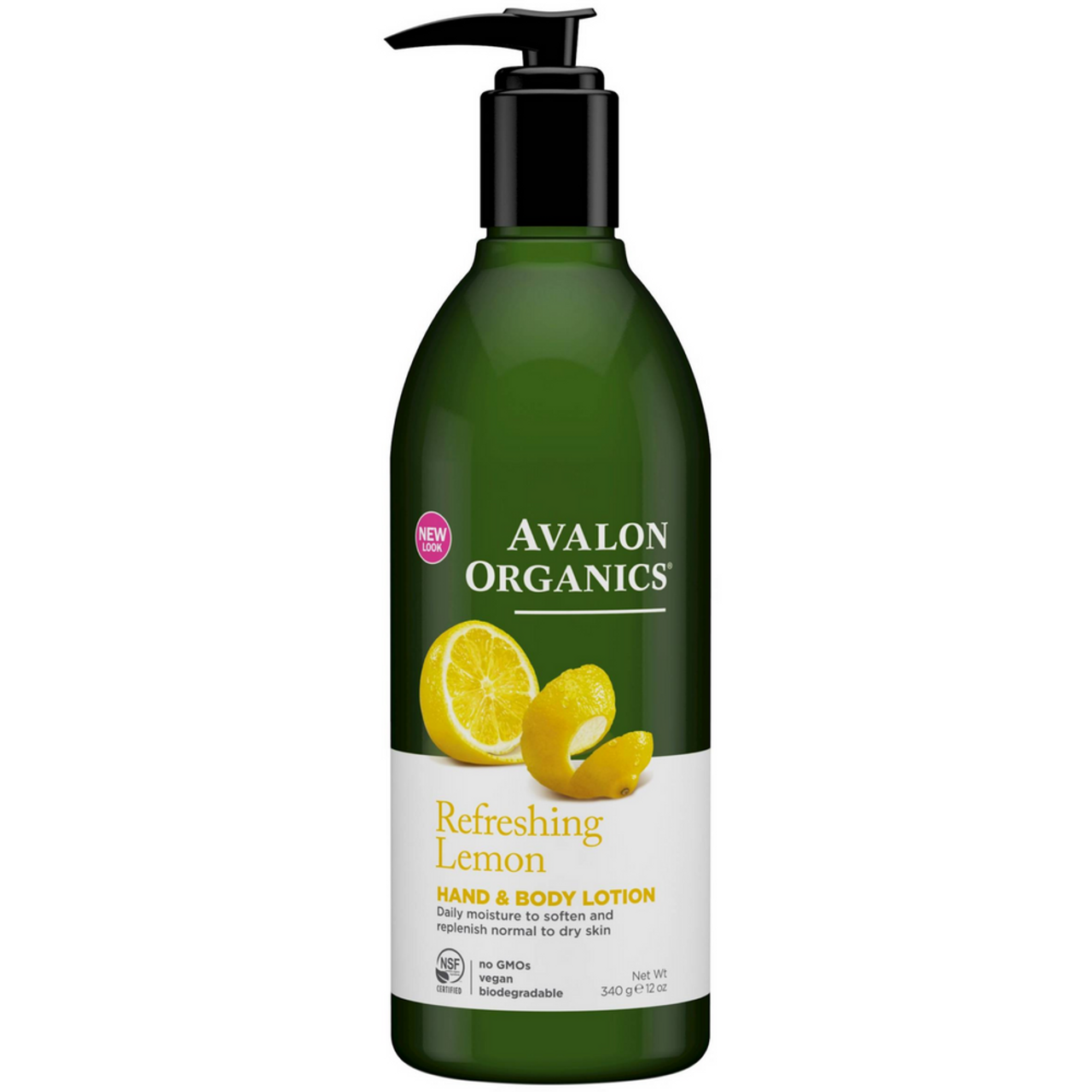 Avalon Organics Hand And Body Lotion, Refreshing Lemon, 12 Oz