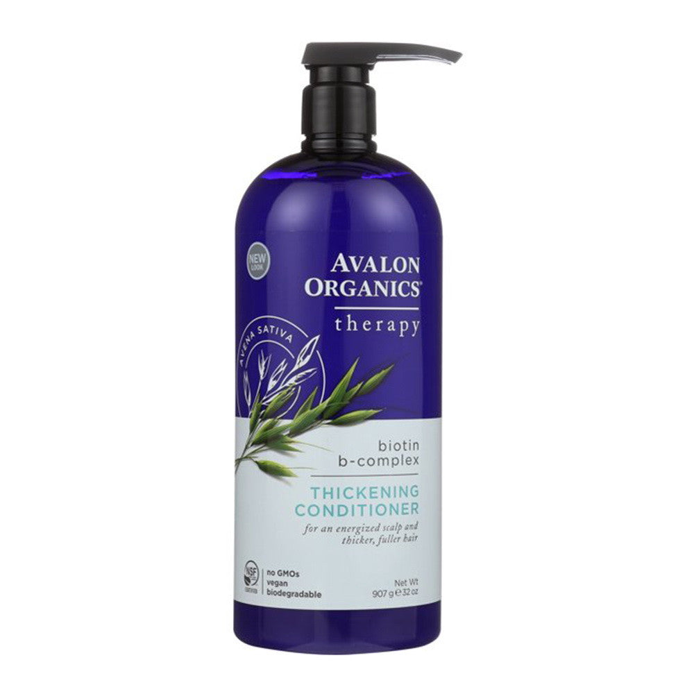 Avalon Organics Biotin B-Complex Therapy Thickening Conditioner, 32 Oz