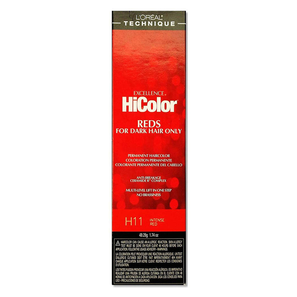 Loreal Excel Hicolor H11 Tube Intense Red, 1.74 Oz