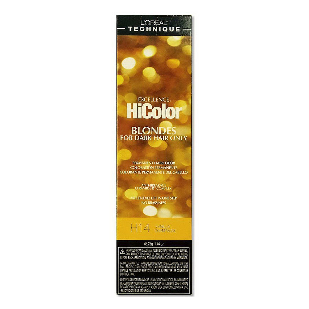Loreal Excel Hicolor H14 Tube Vanilla Champagne, 1.74 Oz