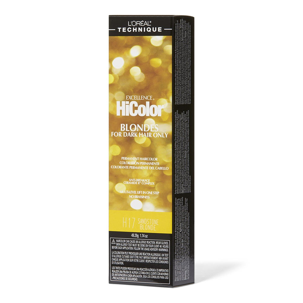 Loreal Excellence Permanent Hicolor Creme H17 Tube Sand Stone Blonde, 1.74 oz