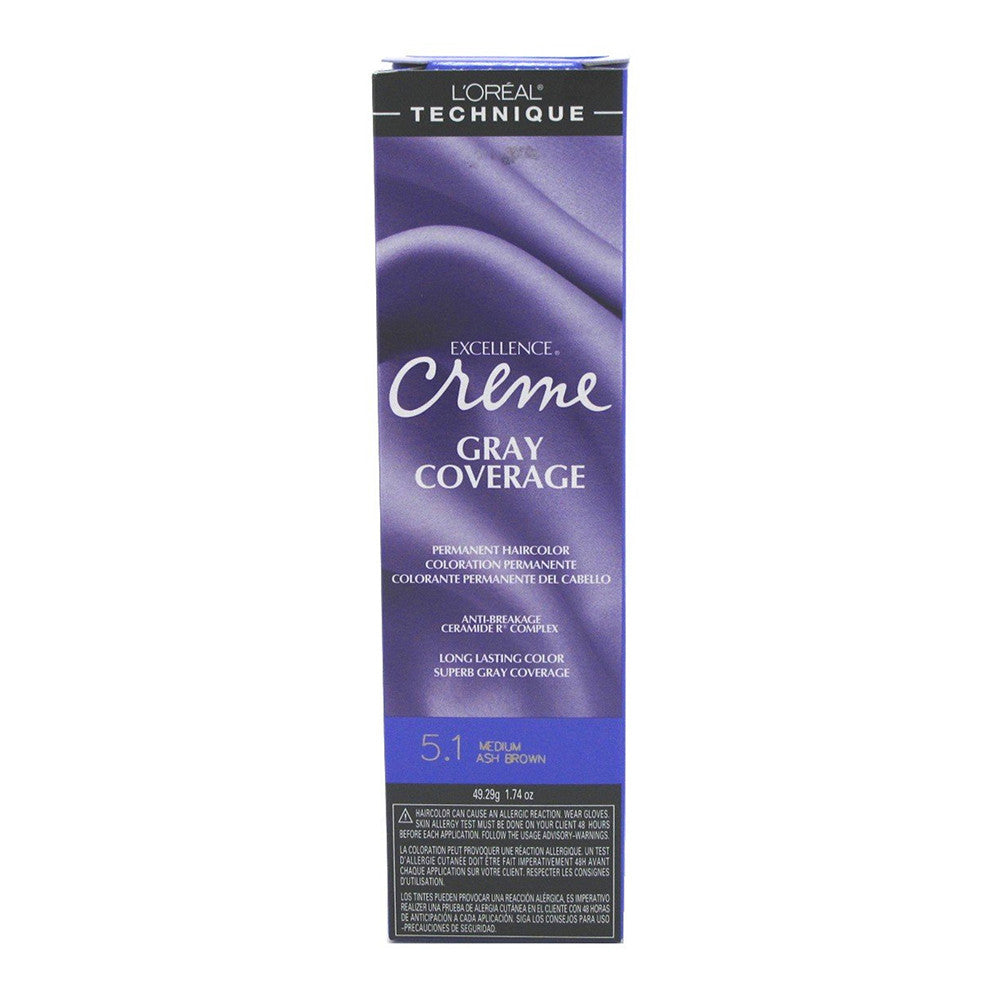 Loreal Excellence Creme Hair Color 5.1, Medium Ash Brown, 1.74 Oz