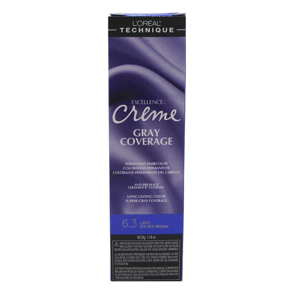 Loreal Excel Creme Color 6.3 Light Golden Brown, 1.74 Oz