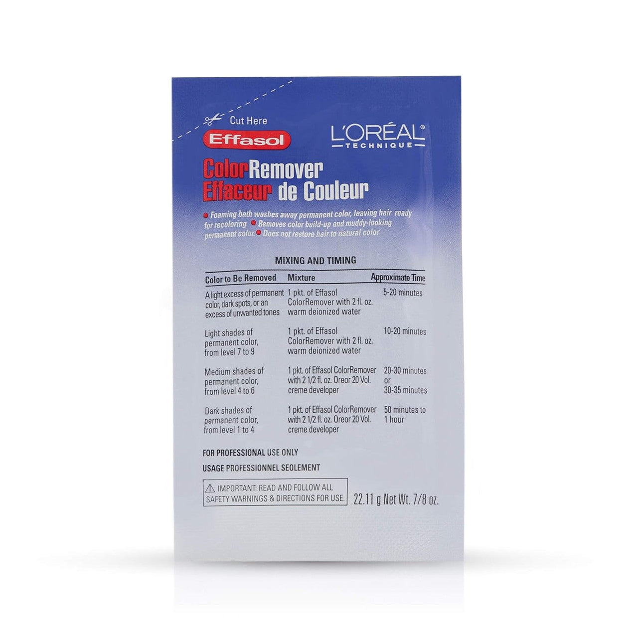 Loreal Effasol Hair Color Remover, 1 Ea