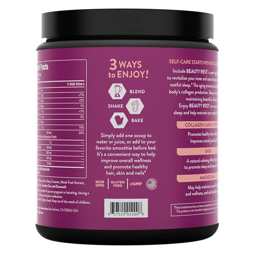 Health Logics Beauty Rest Collagen Peptides Natural Chocolate Flavor Powder 7.9Oz (224g)