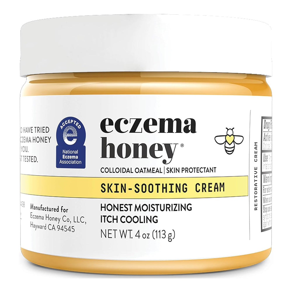 Eczema Honey Skin Soothing Cream Honest Moisturizing Itch Cooling 4Oz (113g)