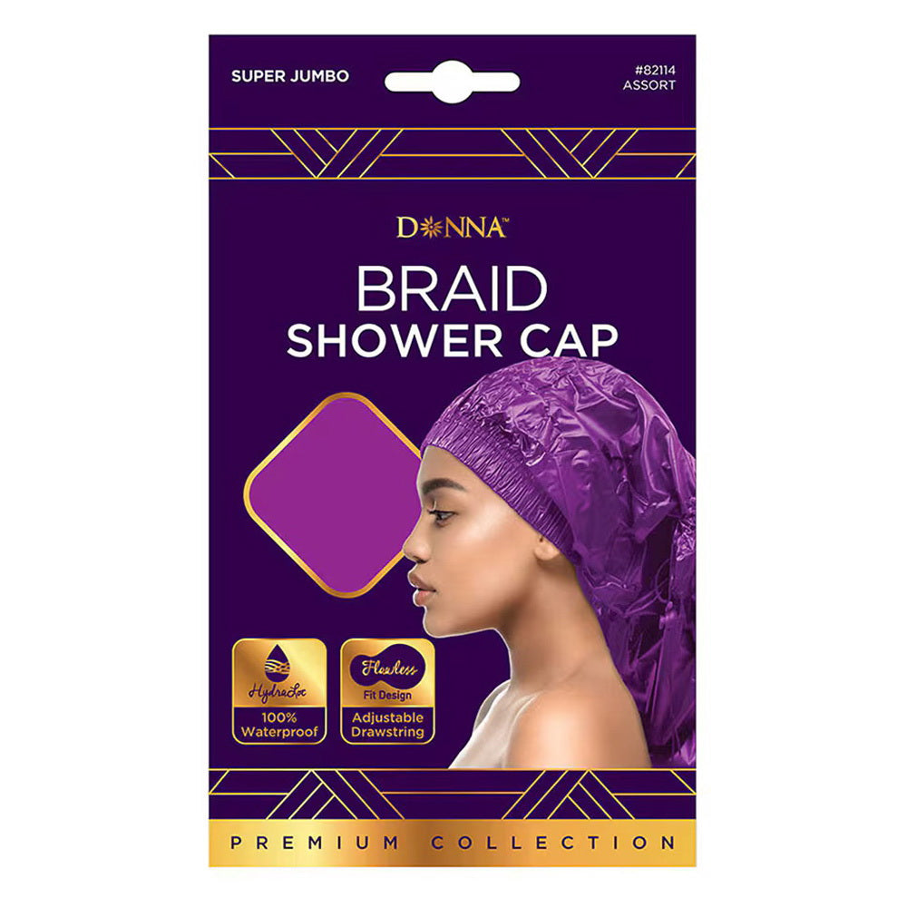 Donna Braid Reusable Waterproof Bath Shower Cap 1Ea