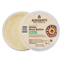Ashanti Naturals White Raw Creamy Shea Butter, 15 Oz