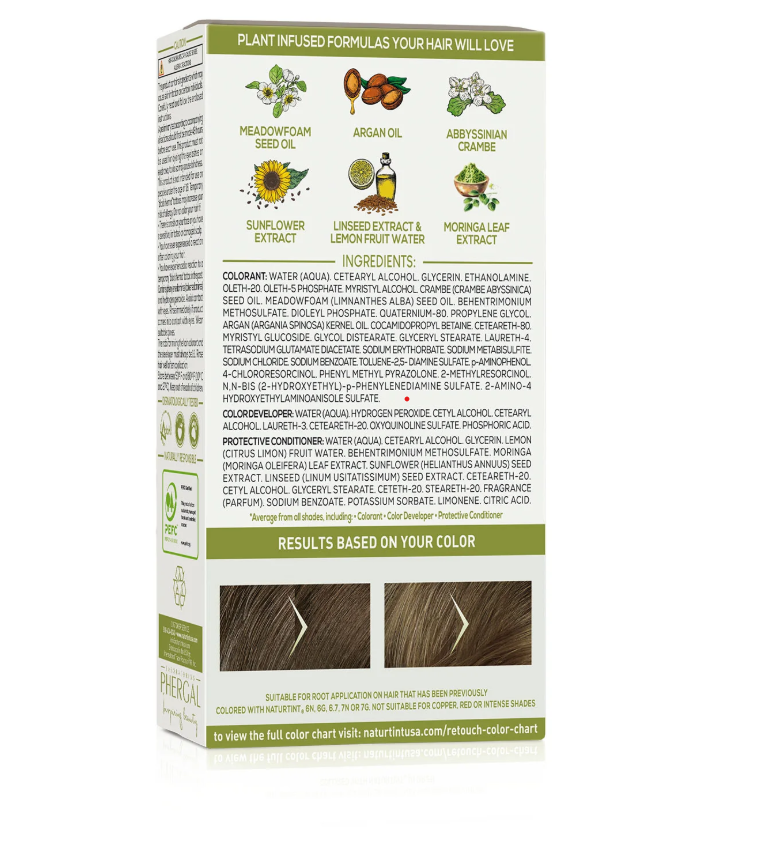 Naturtint Root Retouch Creme 6N Dark Brown Hair Color Kit, 1.52 Oz