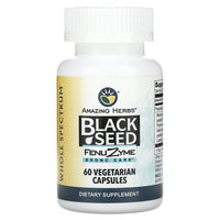 Amazing Herb Black Seed Fenuzyme Bronc Capsules, 60 Ea