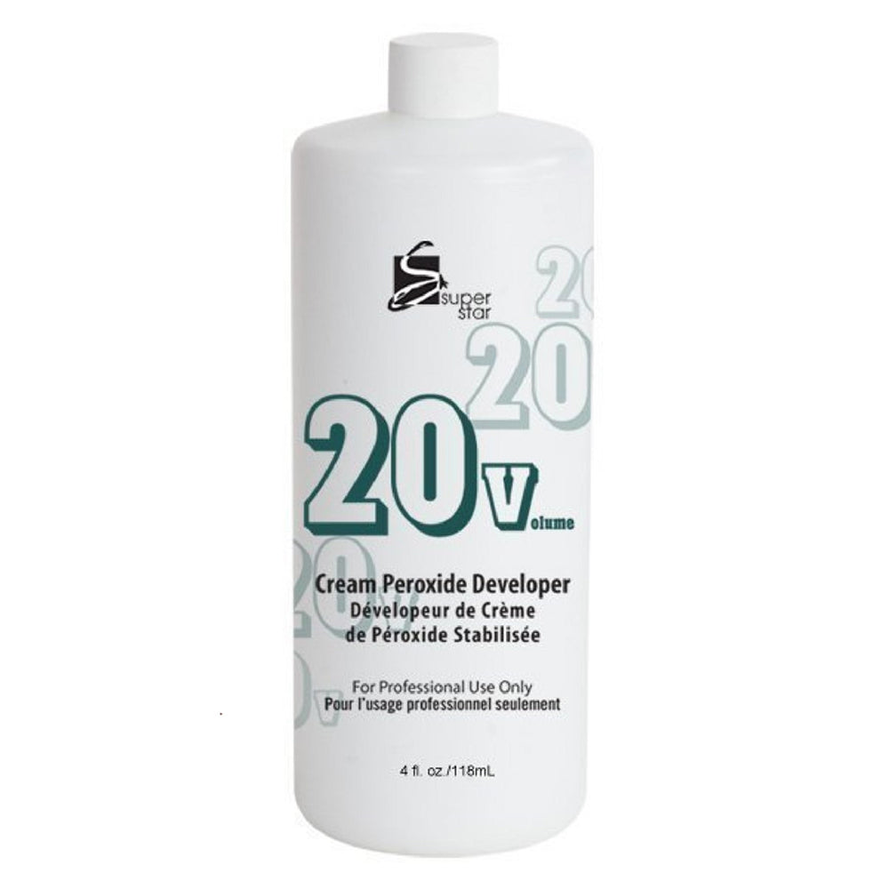 Super Star Cream Peroxide Developer with 20 Volume, 4 Oz
