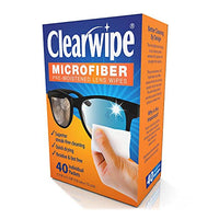 ClearWipe Microfiber Wipes, White, 40 Ea