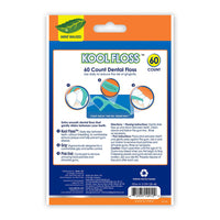 Dr. Fresh Oral Care Velocity Kool Dental Floss Picks, 60 Ea