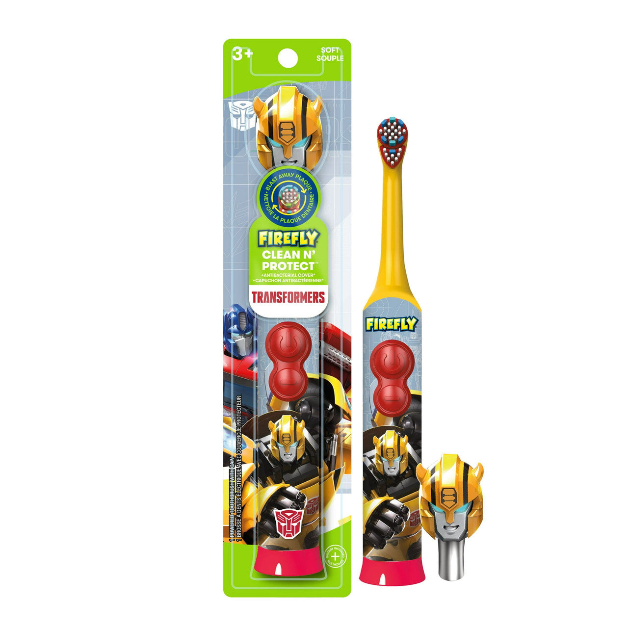 Firefly Clean n Protect Battery Powered Toothbrush, Transformer, Soft, 1 Ea