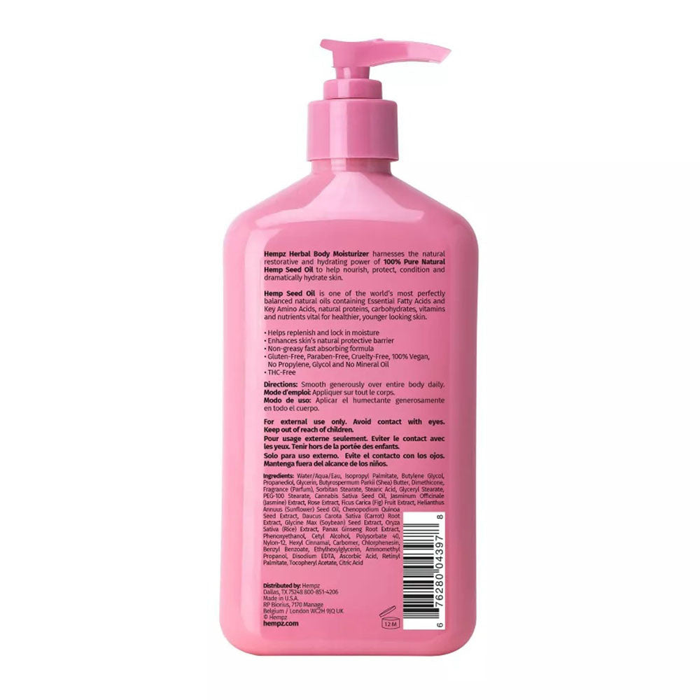 Hempz Body Moisturizer, Sweet Jasmin And Rose, 17 Oz
