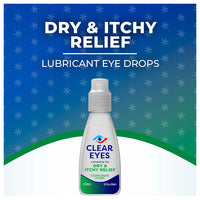 Clear Eyes Dry and Itchy Eye Relief Eye Drops, 0.5 Oz