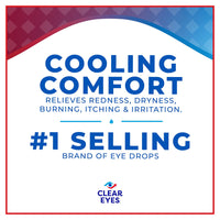 Clear Eyes Cooling Comfort Redness Relief Eye Drops - 0.5 Oz