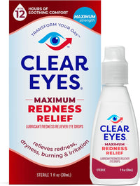 Clear Eyes Maximum Redness Relief Eye Drops, 1 Oz