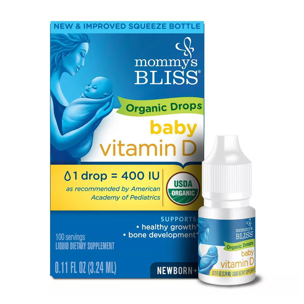Mommys Bliss Vitamin D Organic Drops, 0.11 Oz