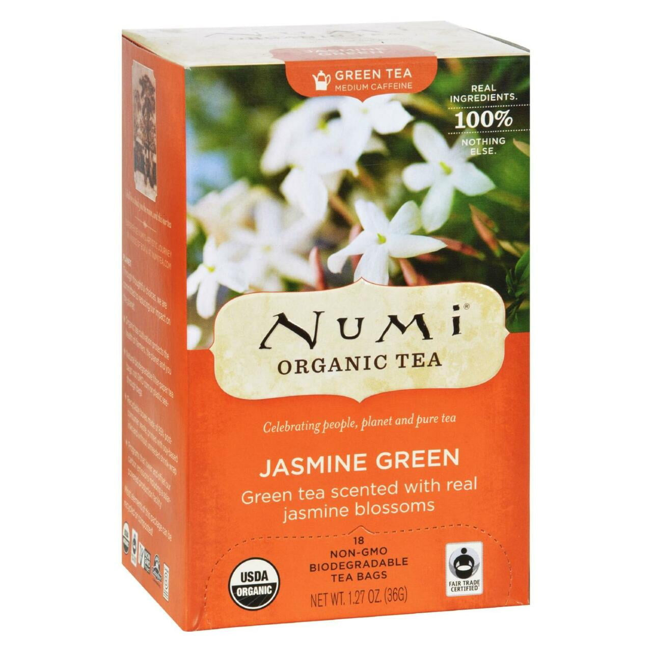 Numi Organic Tea Green Tea Bags - 18 Ea