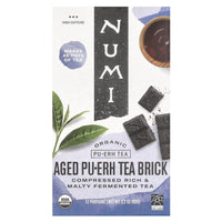 Numi Aged Puerh Tea Bricks 12 Portions - 2.2 Oz