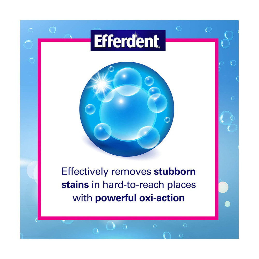 Efferdent Anti-Bacterial Denture Cleanser Tablets, 44 Ea