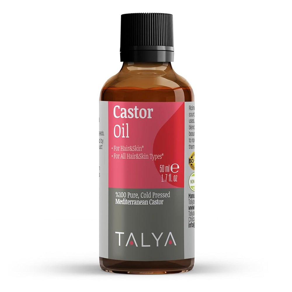 Talya Castor Oil Nourishes Hair Strengthens Lashes and Moisturizes Skin 1.7Oz (50ml)