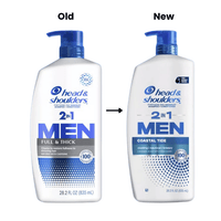 Head and Shoulders Mens 2 in 1 Dandruff Shampoo and Conditioner, 28.2 Oz