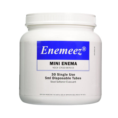 Enemeez Constipation Relief Mini Enema Disposable Tubes 30Ea