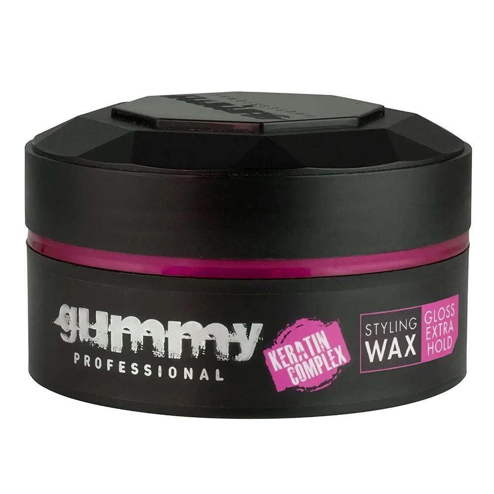 Gummy Hair Styling Wax Extra Gloss for Shine and Flexible Hold 5Oz (150ml)