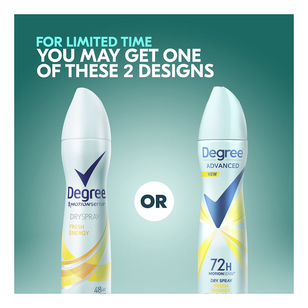 Degree Women Dry Spray Antiperspirant, Fresh Energy - 3.8 Oz