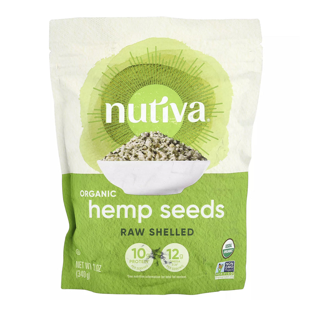 Nutiva Organic Superfood Hempseed Raw Shelled, 12 Oz