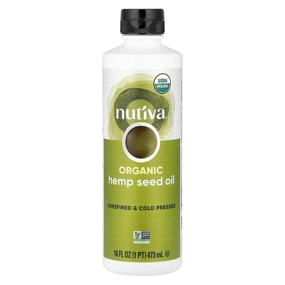 Nutiva Organic Superfood Cold Pressed Hemp Oil, 16 Oz