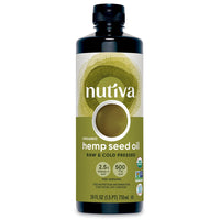 Nutiva Organic Superfood Cold Pressed Hemp Oil, 24 Oz