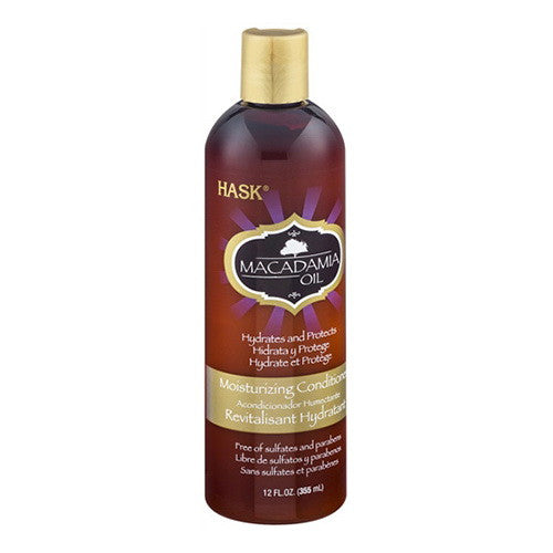 Hask Macadamia Moisturizing Oil Conditioner For Damaged Hair - 12 Oz
