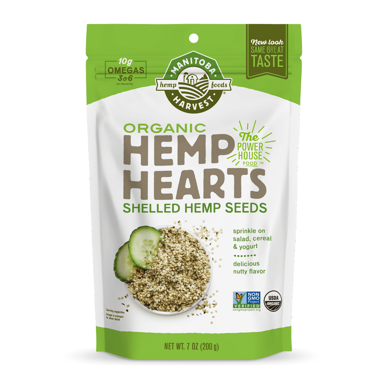 Manitoba Harvest Organic Hemp Hearts Raw Shelled Hemp Seeds, 7 Oz