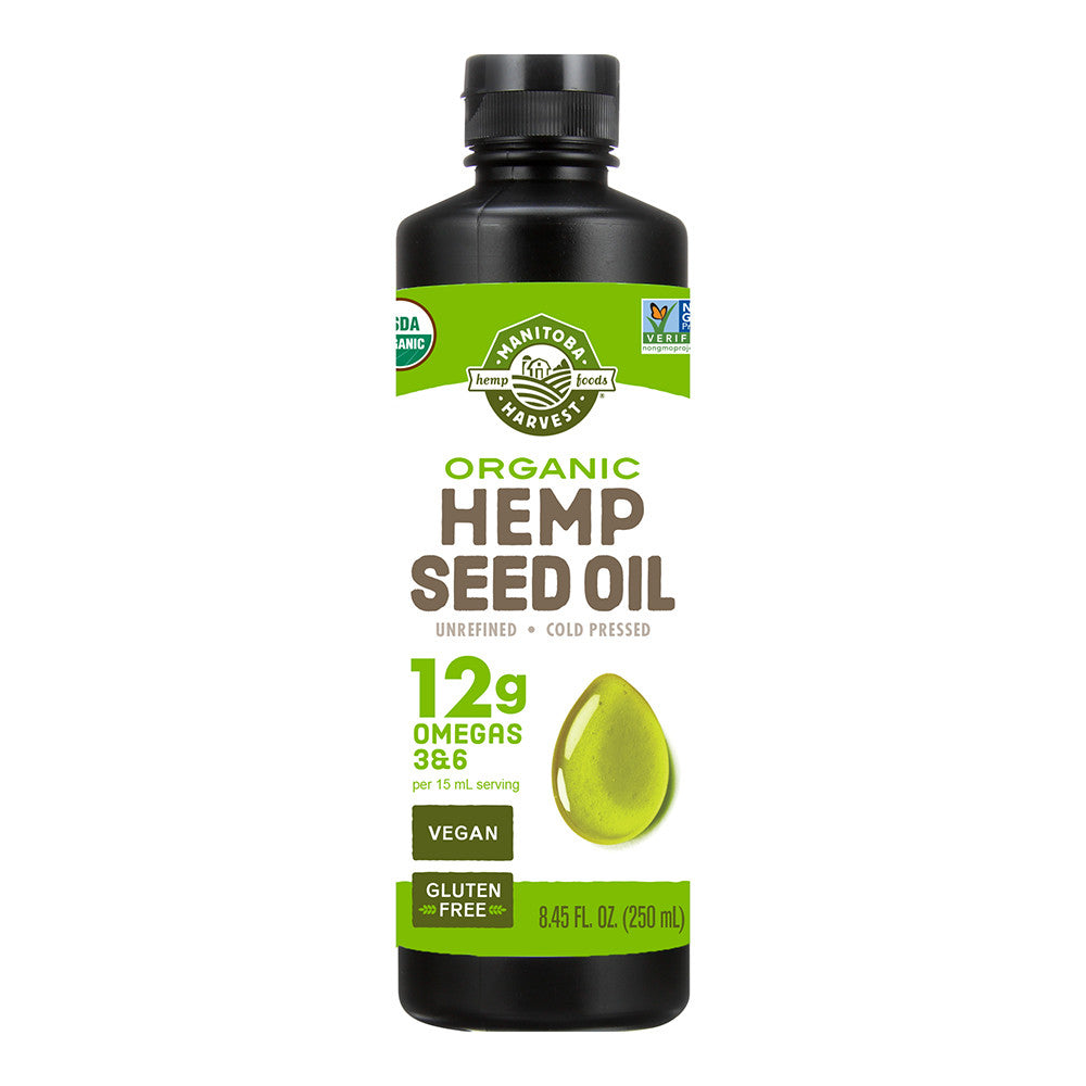 Manitoba Harvest Cold PressedOrganic Hemp Oil, 8.45 Oz