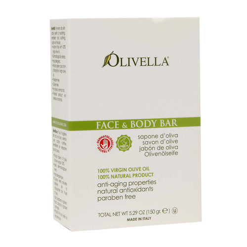 Olivella 100% Virgin Olive Oil Face And Body Bar Soap - 5.29 Oz