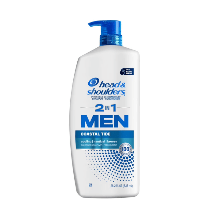Head and Shoulders Mens 2 in 1 Dandruff Shampoo and Conditioner, 28.2 Oz