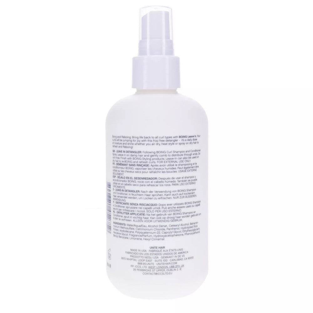 Unite Hair Boing Curl Leave in Conditioner, 8 Oz