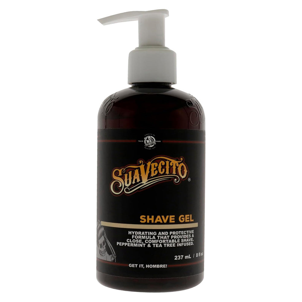 Suavecito Shave Gel Hydrating and Skin Protective Formula for Men 8Oz (237ml)
