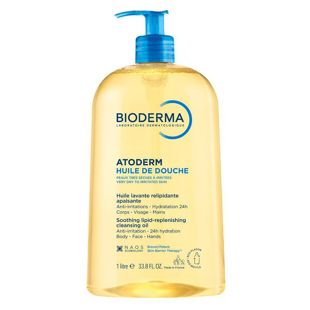 Bioderma Atoderm Shower Oil Moisturizing and Nourishing Body and Face Wash 33.4Oz